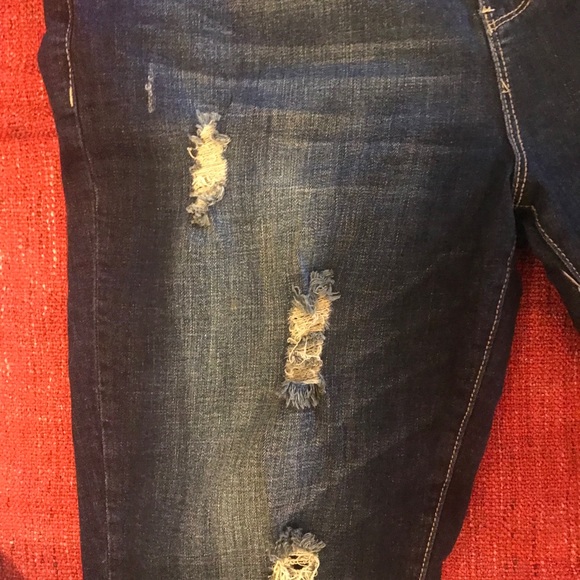 Cato Jeans Plus Size Distressed Stretchdenim Capris Poshmark